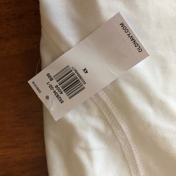 NWT Old Navy Active wear top white size 4X - Picture 2 of 2
